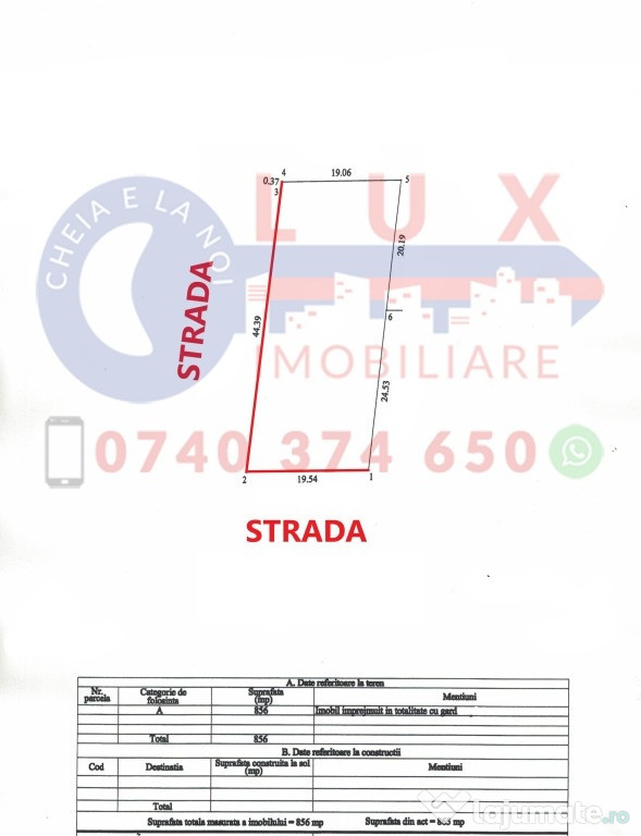 ID 7798 Teren intravilan pentru casa - Sat Mineri