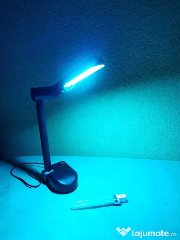 Lampa birou rabatabila + 2 tuburi neon UV manichiura