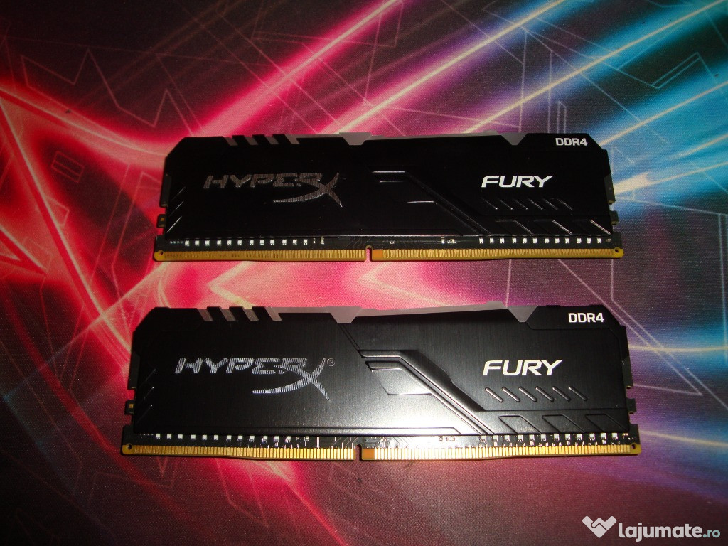 Memorii Ram Kingston HyperX Fury RGB DDR4 16GB ( 2x 8GB ) 3200 Mhz