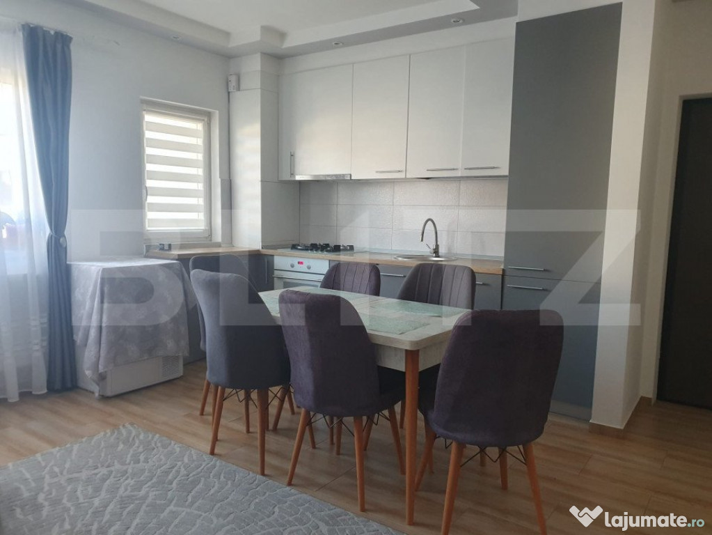 Apartament mobilat si utilat, gradina de 30 mp, 2 parcari, z