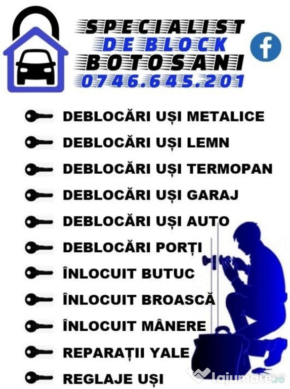 Deblocari usi metalice / USI AUTO