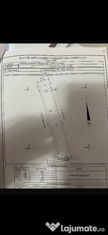 Vand Teren Intravilan Iasi - PACURARI 2775 m2