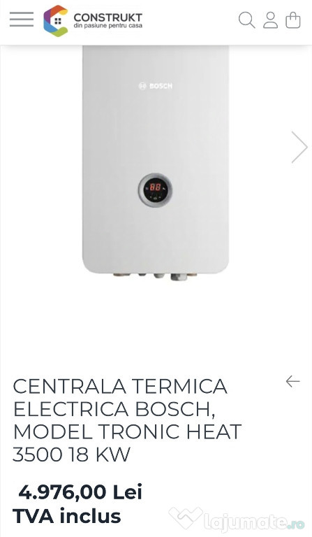 Vand centrala electrica trifazica 18kw BOSCH TRONIC HEAT 3500