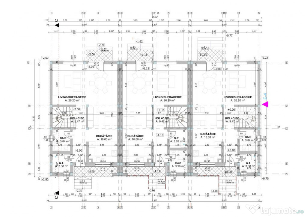 Ansambul rezidential Case cu 4 camere