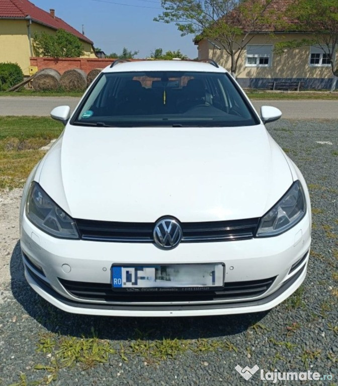 Volkswagen Golf 7 Variant 1.6 TDI 110CP Cutie Automată DSG Alb 2015