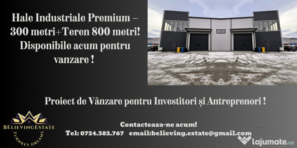 Hale Industriale Premium-Proiect de Vanzare pentru investito