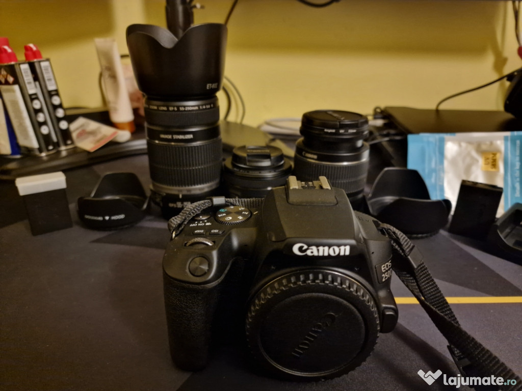 Canon EOS 250D KIT 18-55mm / 50mm / 55-255 mm