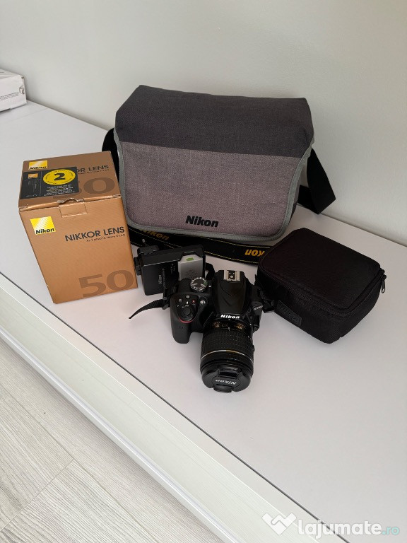 Nikon D3400, blitz si trepied