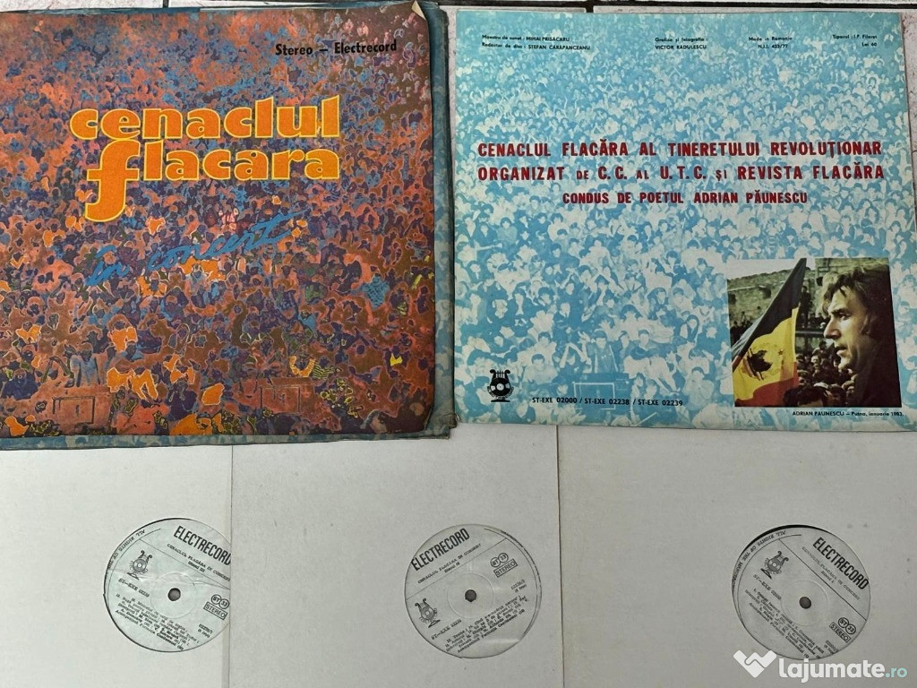 Vinilul "Cenaclul Flacara in concert. Setbox 3 discuri vinil", 1983