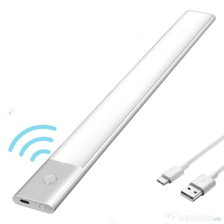 Banda Led cu senzor de miscare si aplicare magnetica 40 cm