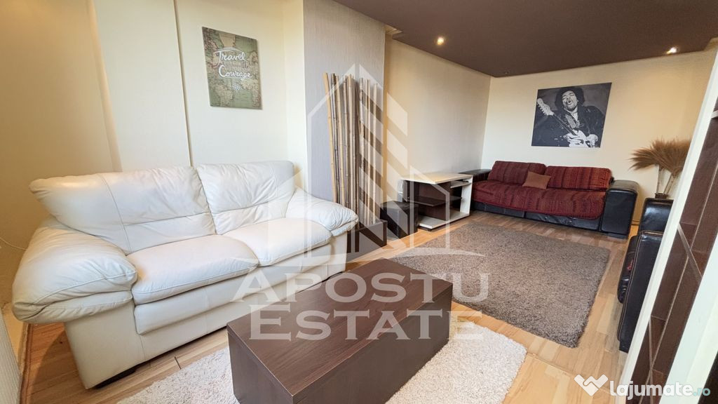 Apartament cu 3 camere, centrala proprie, zona Buziasului