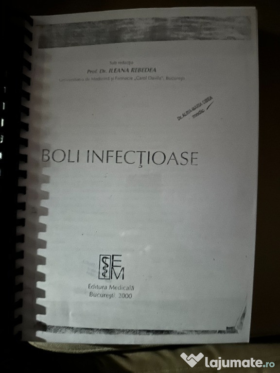 Carte Rebedea Boli Infectioase