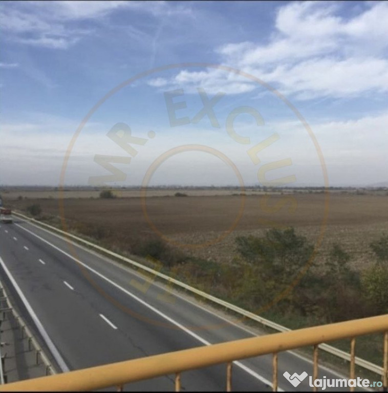 Teren 27.445 mp cu deschidere in Autostrada A1 Pitesti-Bucur