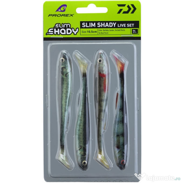 Shad DAIWA Prorex Real Slim Live, Color Mix, 10.5cm, 8g, 4buc/pac