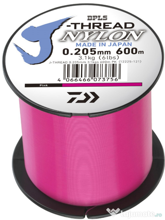 Fir Monofilament Daiwa J-Threads, Pink, 8.10kg, 0.33mm, 600m