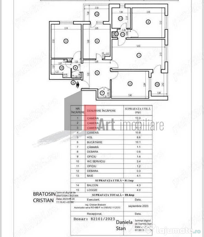 Vânzare apartament 4 camere decomandat Olteniței - Sudului