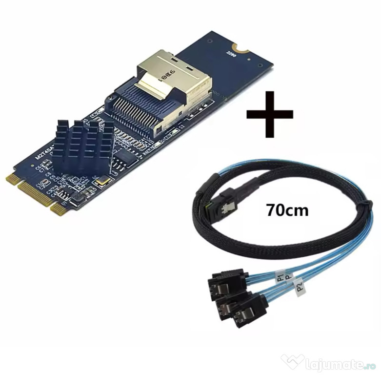 Adaptop M.2 Nvme to 4xSATA SFF 8087