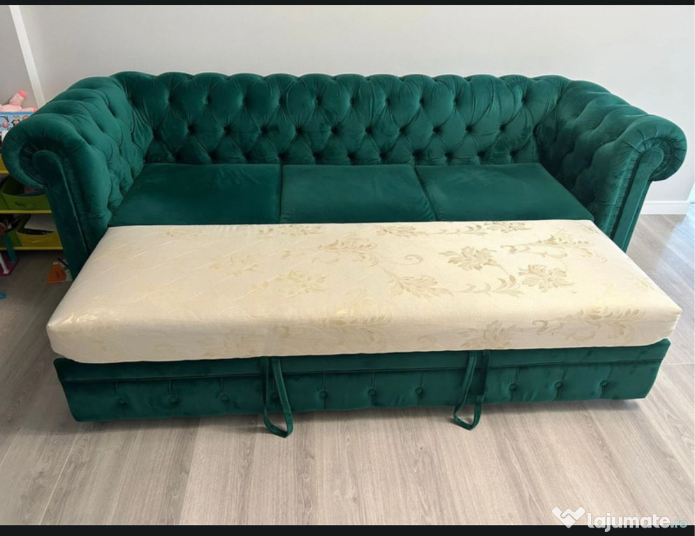 Canapea Chesterfield extensibila