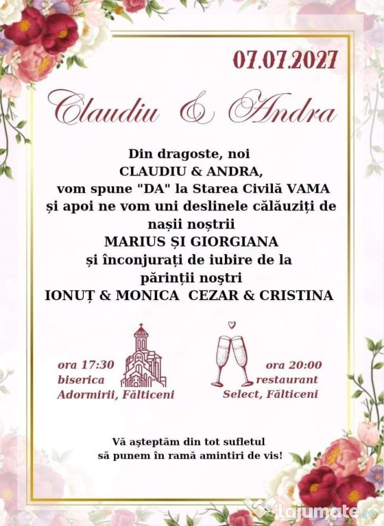 Creăm: Invitații, cărți de vizită și afișe!