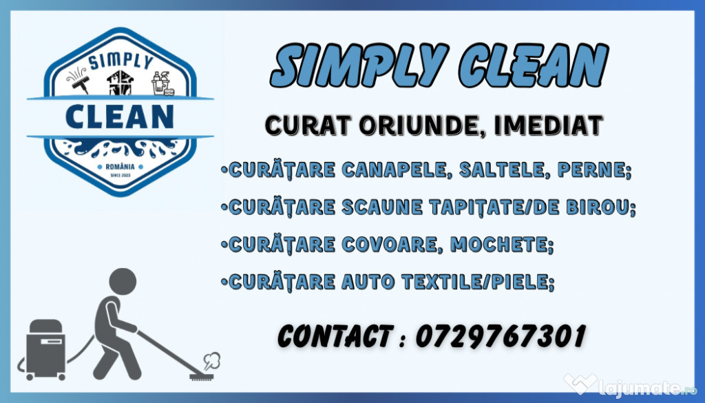 Curatare Auto, Canapele, Saltele, Scaune, Covoare