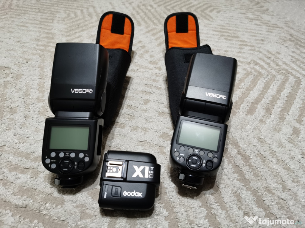 Flash-uri Godox V860IIIC și trigger Godox x1