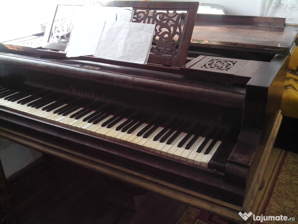 Pian Bösendorfer, an 1862 – piesă de colecție, necesită restaurare