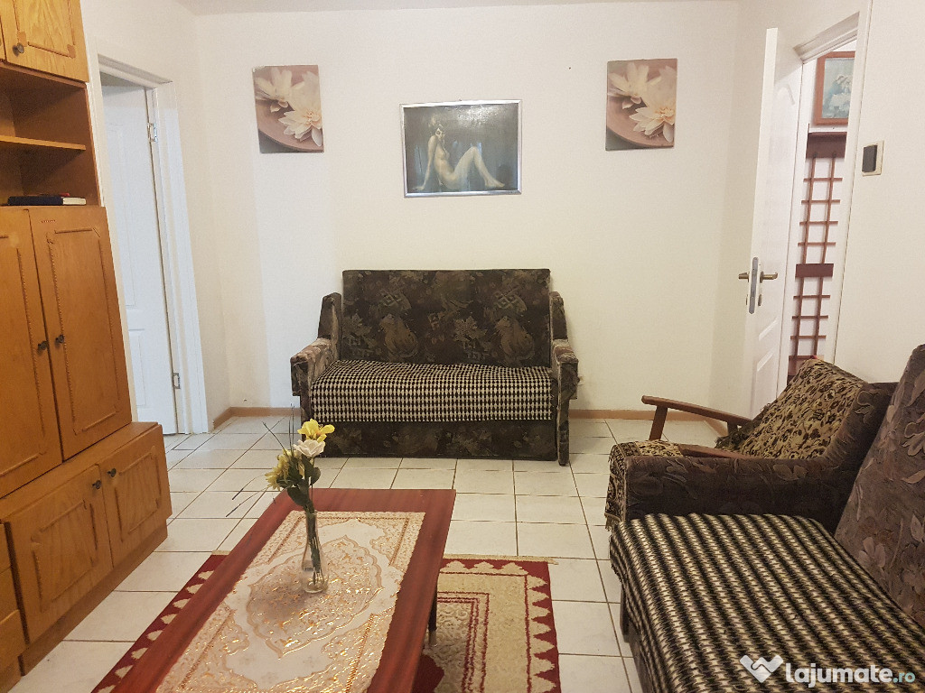 Apartament doua camere, mobilat si utilat, Bucegi, la parter