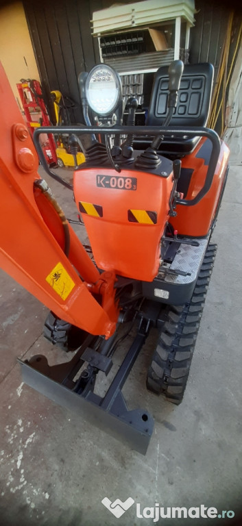 Vand miniescavator kubota