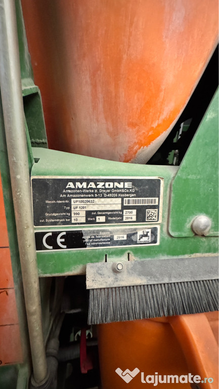 Instalatie erbicidat AMAZONE UF 1201