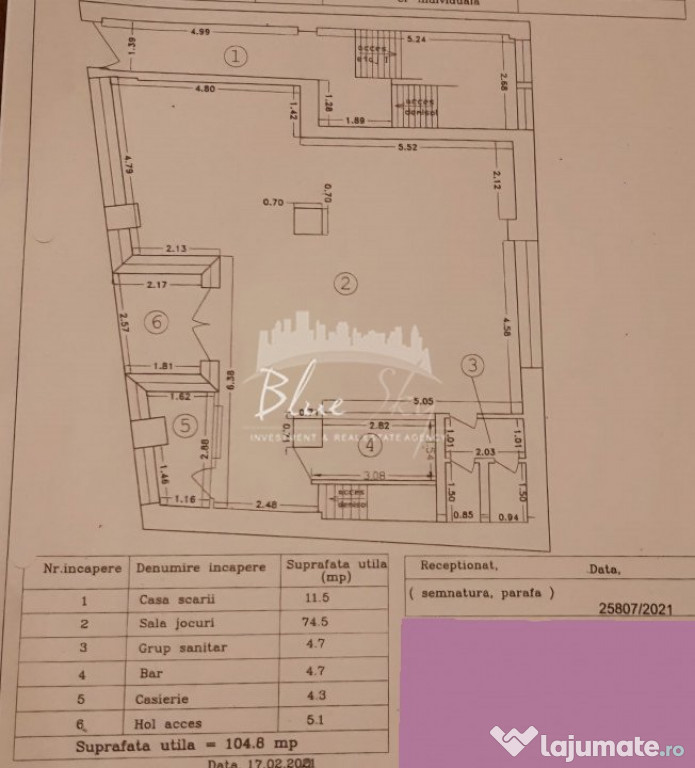 Piata Brotacei- Spatiu comercial 120 mp situat la parter