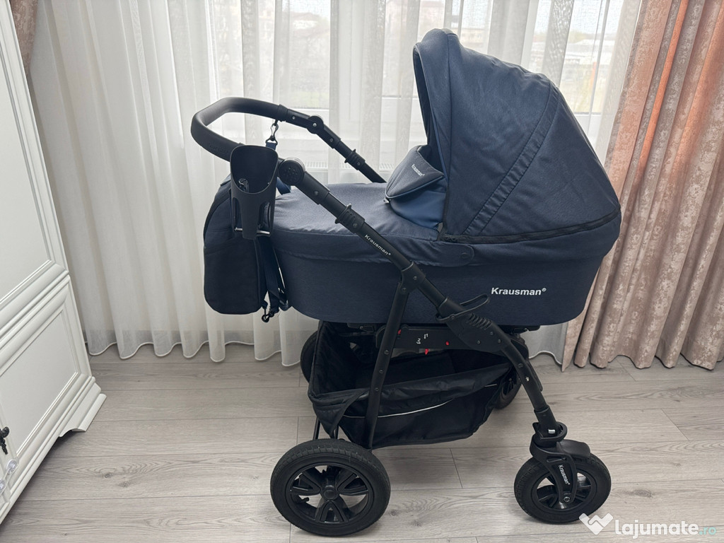 Vând Carucior 3 in 1 Trend Dark Blue Prestige - Krausman