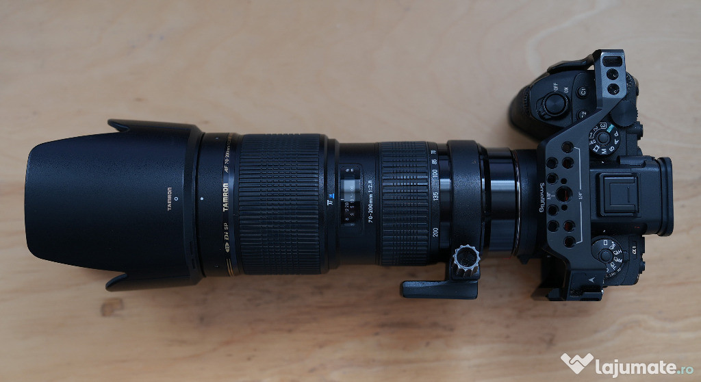 Tamron 70-200mm + adaptor LA-EA 5 pentru Sony FE impecabile