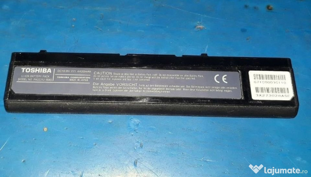 TOSHIBA BATTERY PA3331 10,8 Volt...