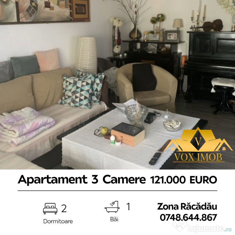 Apartament 3 camere - Racadau