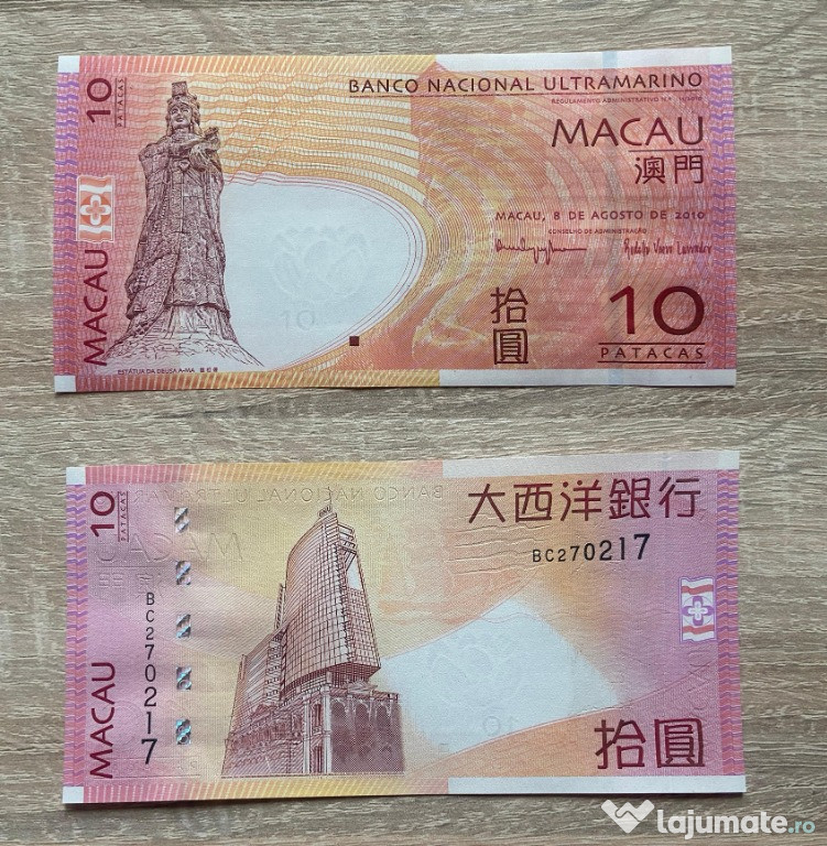 Bancnote Macau, China, Turkmenistan, Yemen