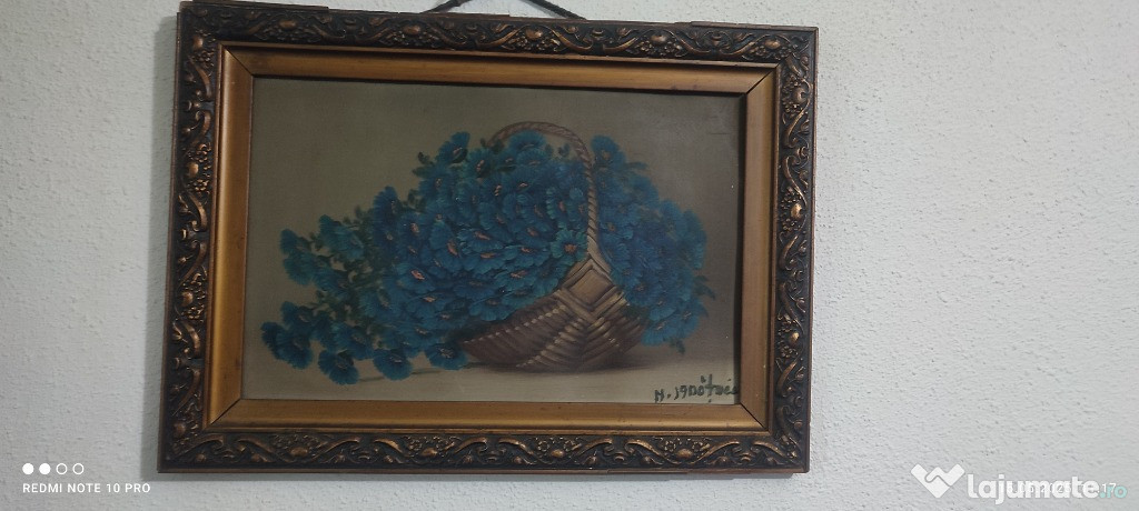 Tablouri cu flori an 1941 N.Ignatoiu 2 bucăți