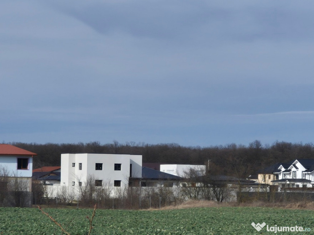 Teren cu gaz si electricitate la hotar,1000 mp,padure