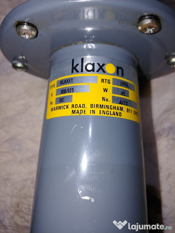 Klaxon Klaxet claxon industrial motorizat rezistent la apa vintage