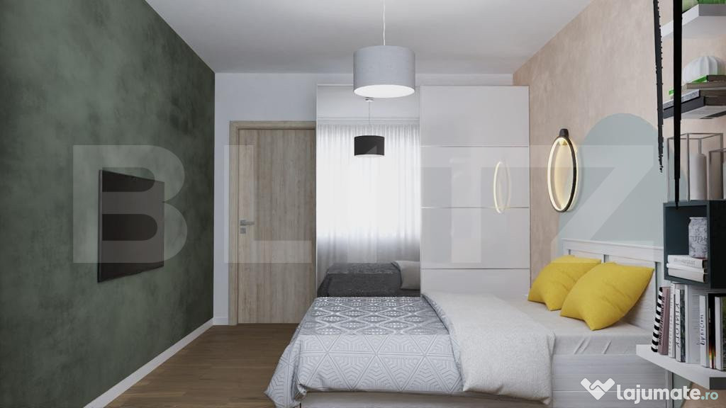Apartament decomandat cu 3 camere , 63mp , zona Cetate