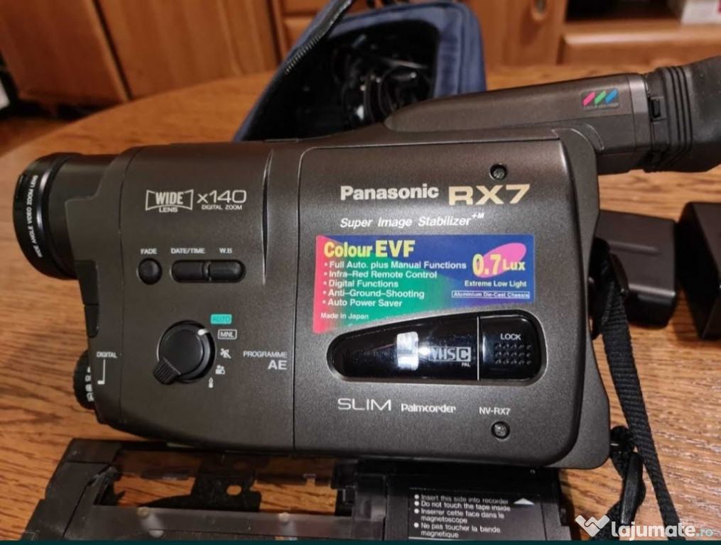 Camera Video Panasonic NV-RX7EN Slim Palmcorder VHS-C