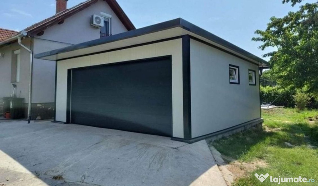 Fac garaje auto pe structură metalică