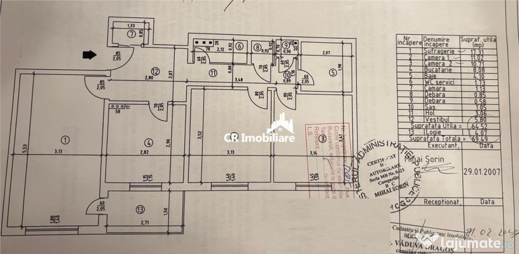 Apartament 3 camere Chisinau stadionul National