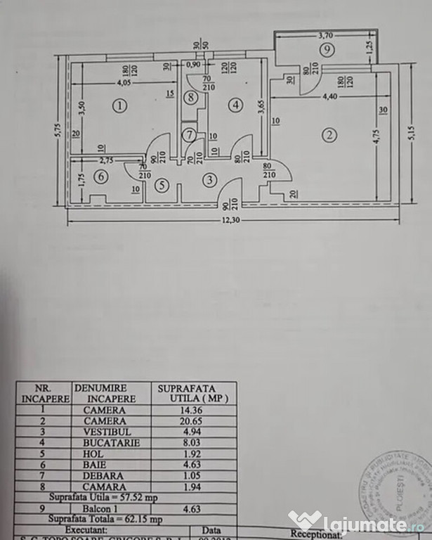 DEMOCRATIEI - 2cam, cf1A, dec, 3/4, renovat partial - 80000