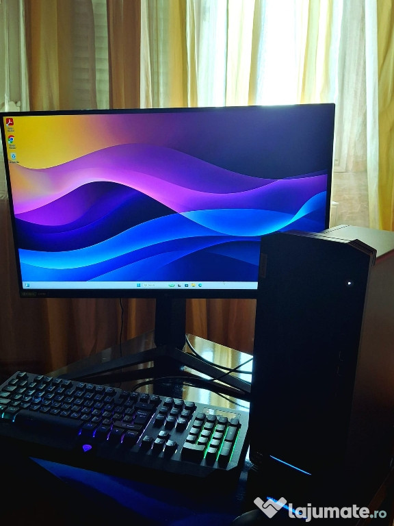 Sistem PC Lenovo IdeaCentre 14ACN6 + Monitor Gaming LG 144 hz Full HD