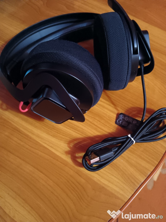 Casti gaming HP OMEN Mindframe Prime, Negru/Rosu