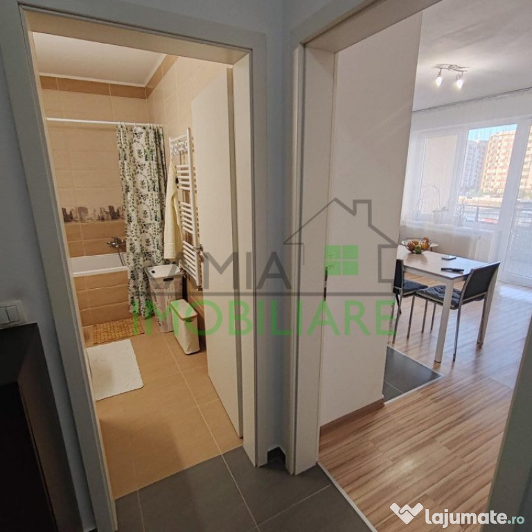 Apartament tip studio, complet utilat, cu boxă și parcare