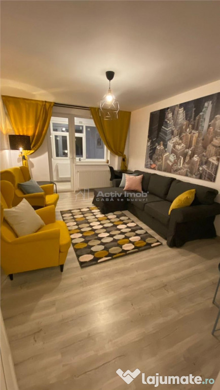 2 camere, etaj 1, 52 mp, mobilat-utilat, LOC DE PARCARE, Mar