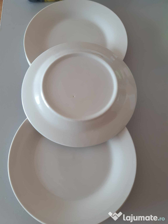 Farfurie alba - set 6 buc