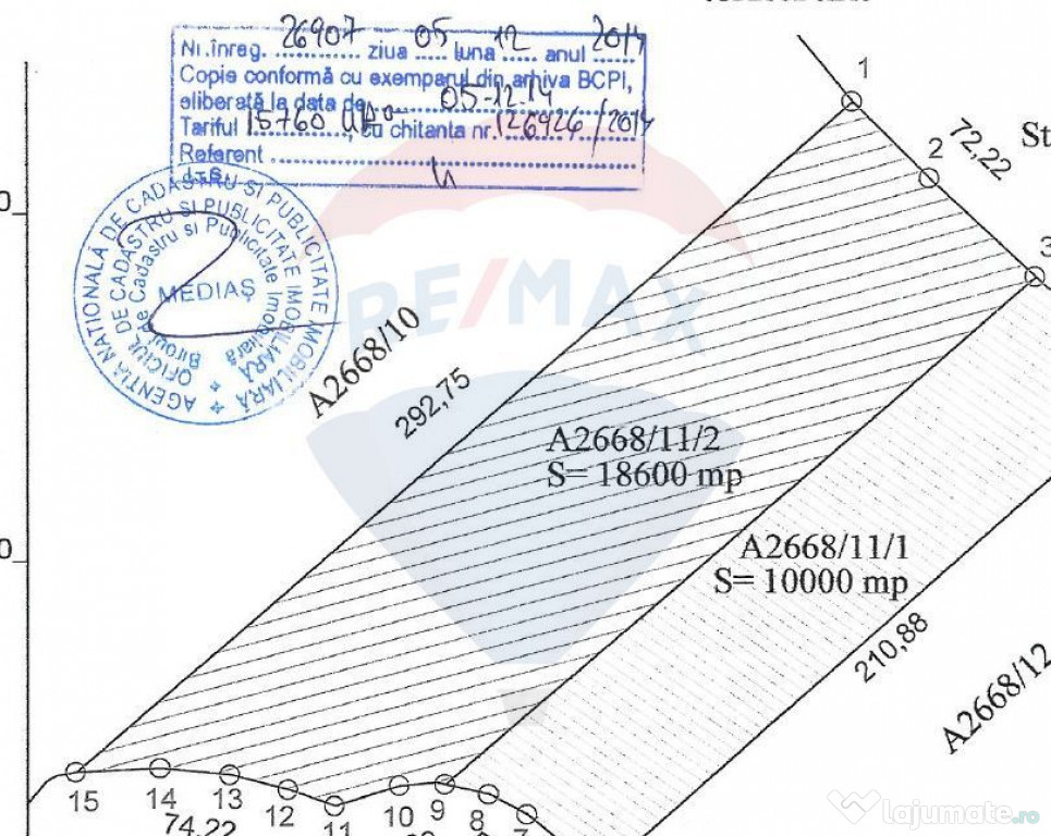 Teren 18,600mp Bazna / Prelungirea Principala