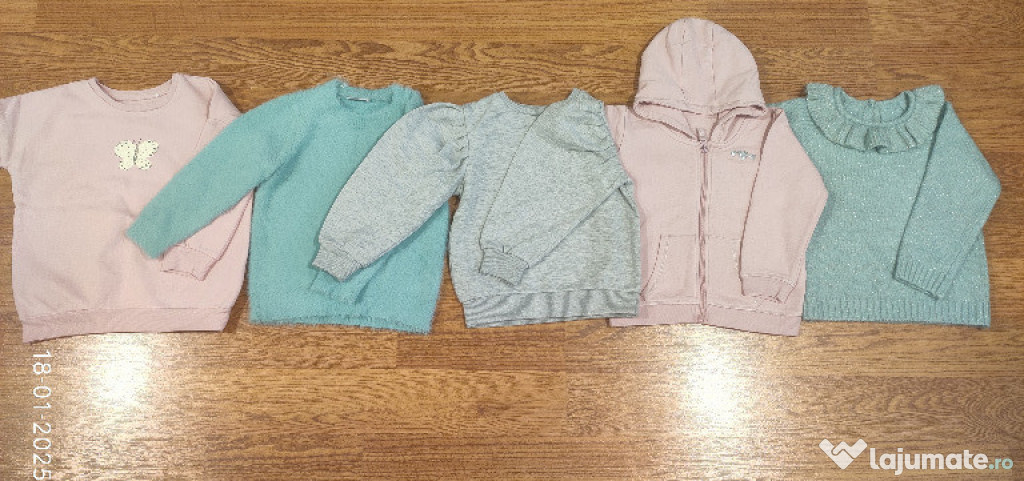 Lot bluze/pulovere/hanorace 4-5 ani 104-110 cm